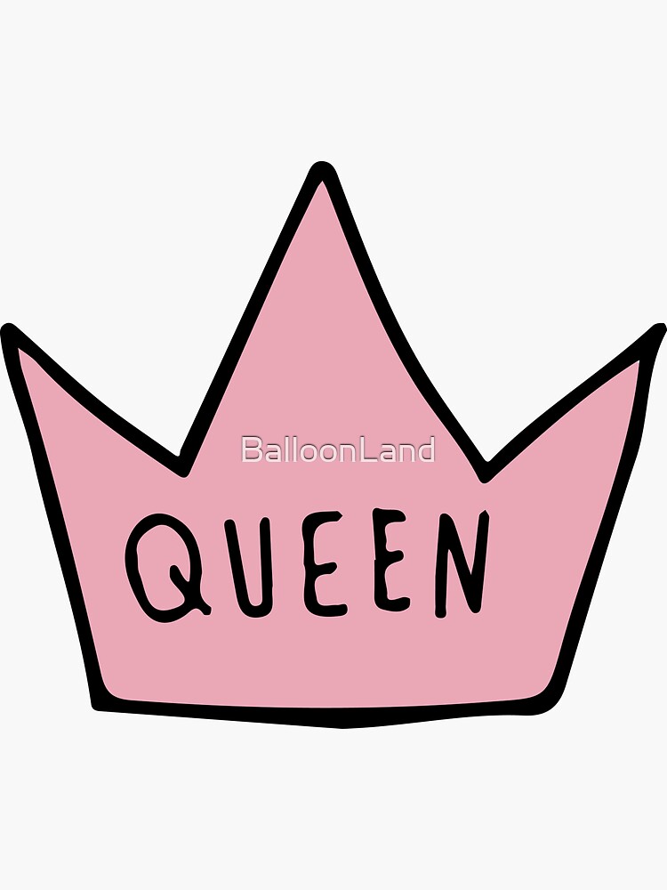 queen crown Sticker for Sale by BalloonLand