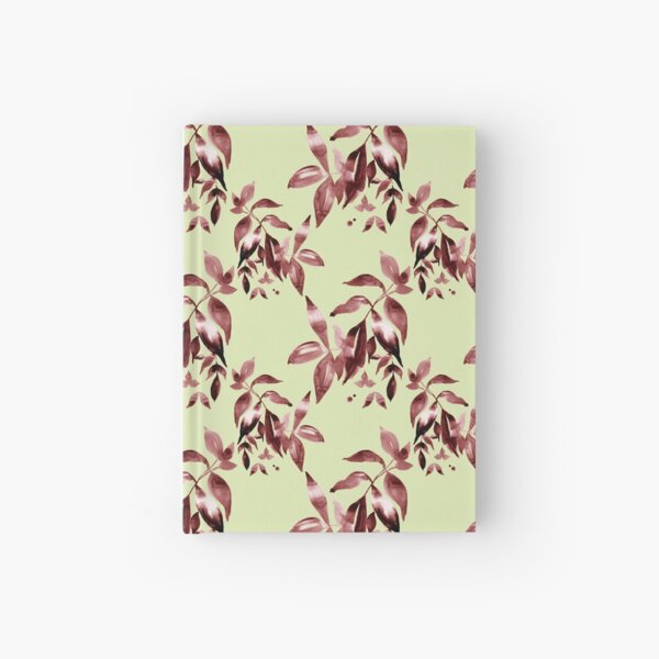 Helena – Maroon on Pistachio Hardcover Journal
