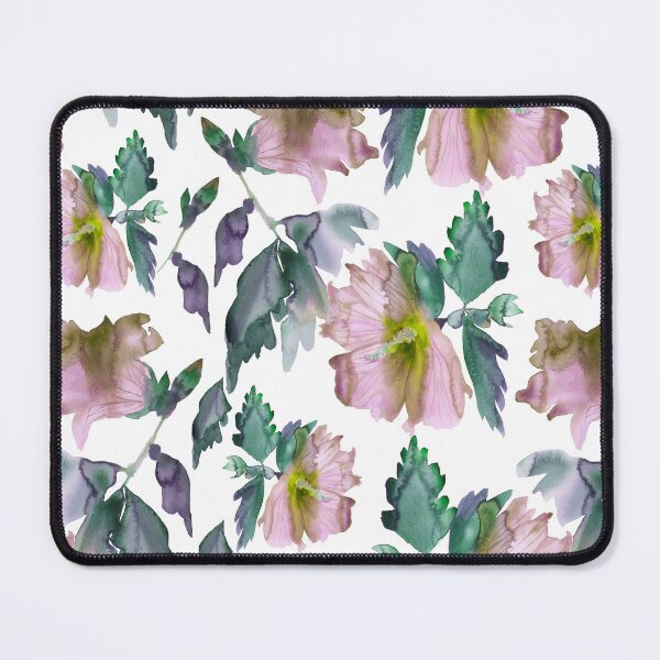Item preview, Isla – Pink & Green on White designed and sold by Elizabeth Becker.