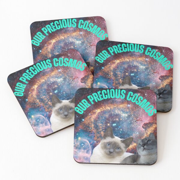 Item preview, Precious Cosmos Harmony: Dual Cat Galaxy Art  designed and sold by Mrpalaad.