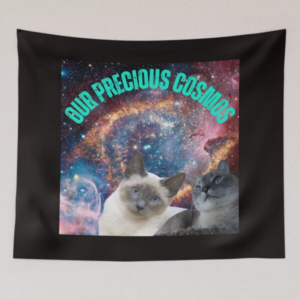 Item preview, Precious Cosmos Harmony: Dual Cat Galaxy Art  designed and sold by Mrpalaad.