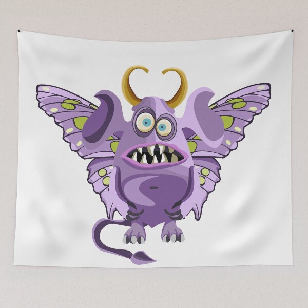 Item preview, Monster with butterfly wings character design designed and sold by Mashusha-art.