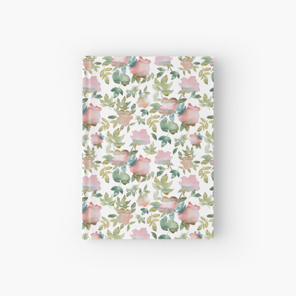 Lucy – Pink & Green on White Hardcover Journal