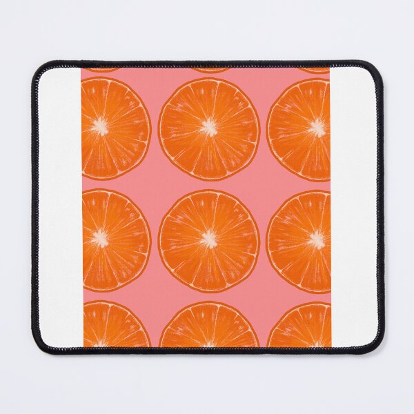 Item preview, Summer Orange slices - pink background designed and sold by abiocean.