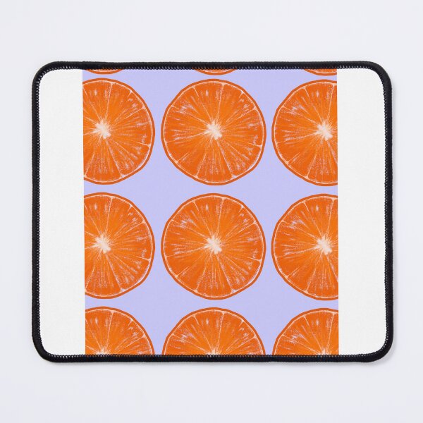 Item preview, Summer Orange Slices - blue background designed and sold by abiocean.