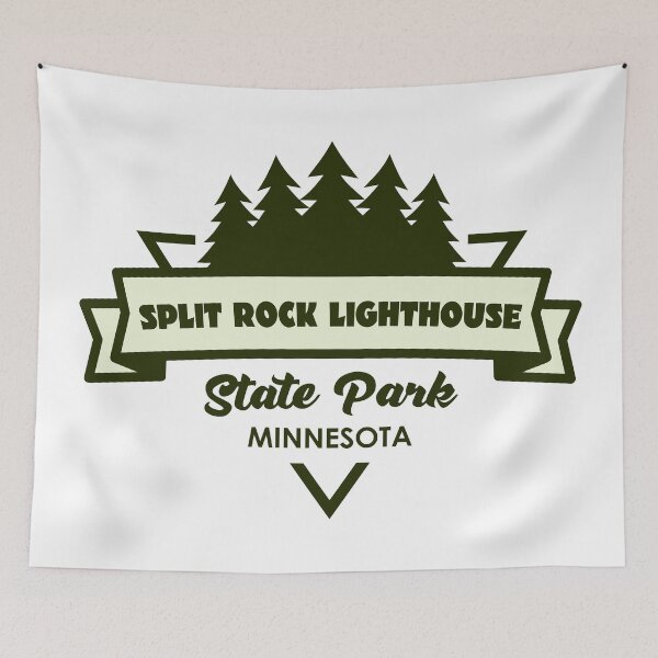 Item preview, Split Rock Lighthouse State Park Minnesota Trees And Ribbon designed and sold by bivenart.
