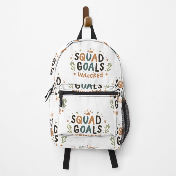 Item preview, Cute Minimalist 'Squad Goals Unlocked' Typography Friendship Art by HahaHandlesHub designed and sold by HahaHandlesHub.