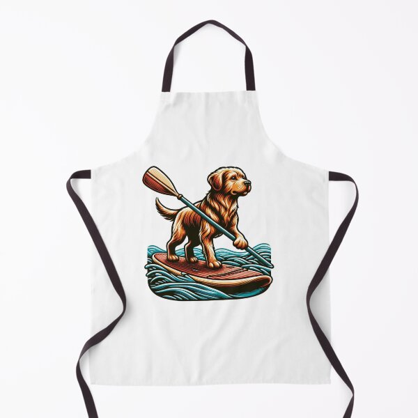 Item preview, Golden Retriever Paddleboarding designed and sold by Whimsywilds.