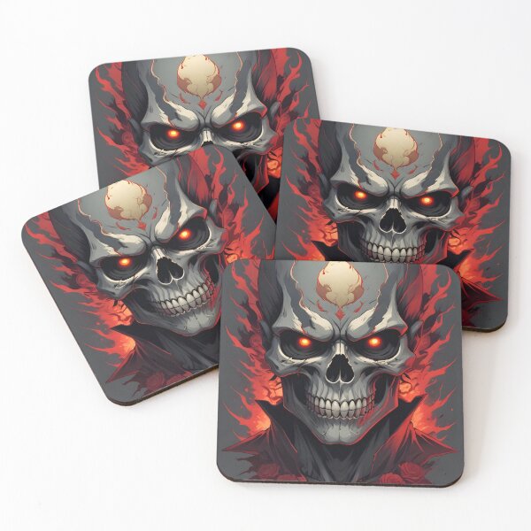 Item preview, Evil Skull with Red Accents designed and sold by papi1998.