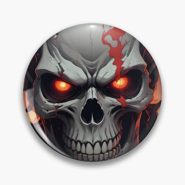 Item preview, Evil Skull with Red Accents designed and sold by papi1998.