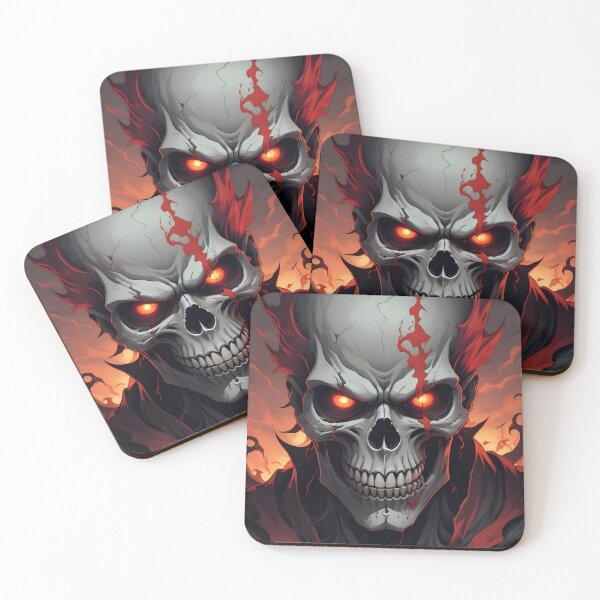 Item preview, Evil Skull with Red Accents designed and sold by papi1998.