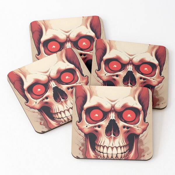 Item preview, Evil Skull with Red Accents designed and sold by papi1998.