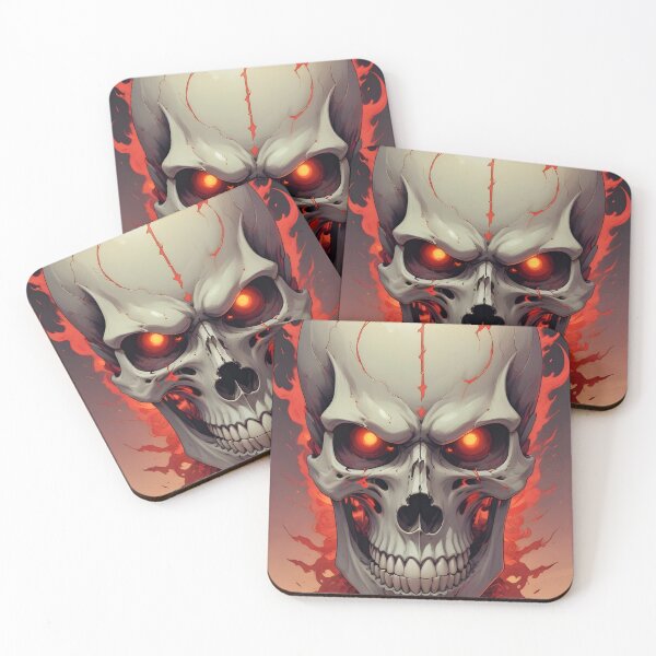 Item preview, Evil Skull with Red Accents designed and sold by papi1998.