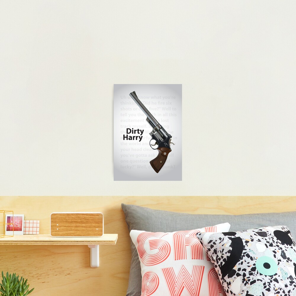 Dirty Harry - Alternative Movie Poster Photographic Print
