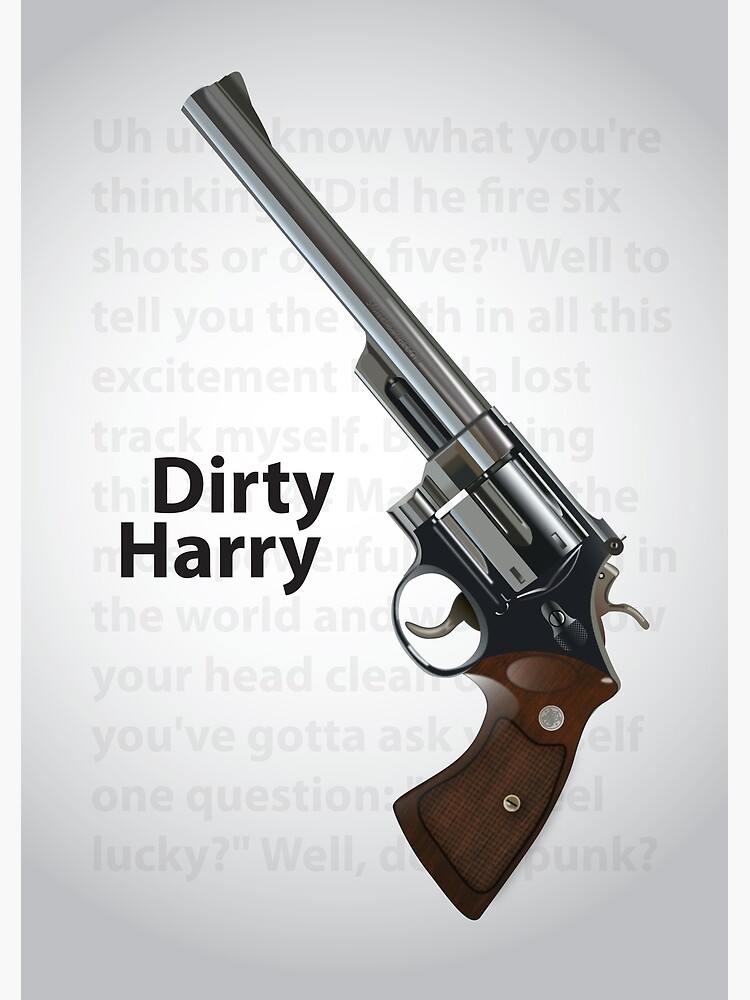 Dirty Harry - Alternative Movie Poster by MoviePosterBoy