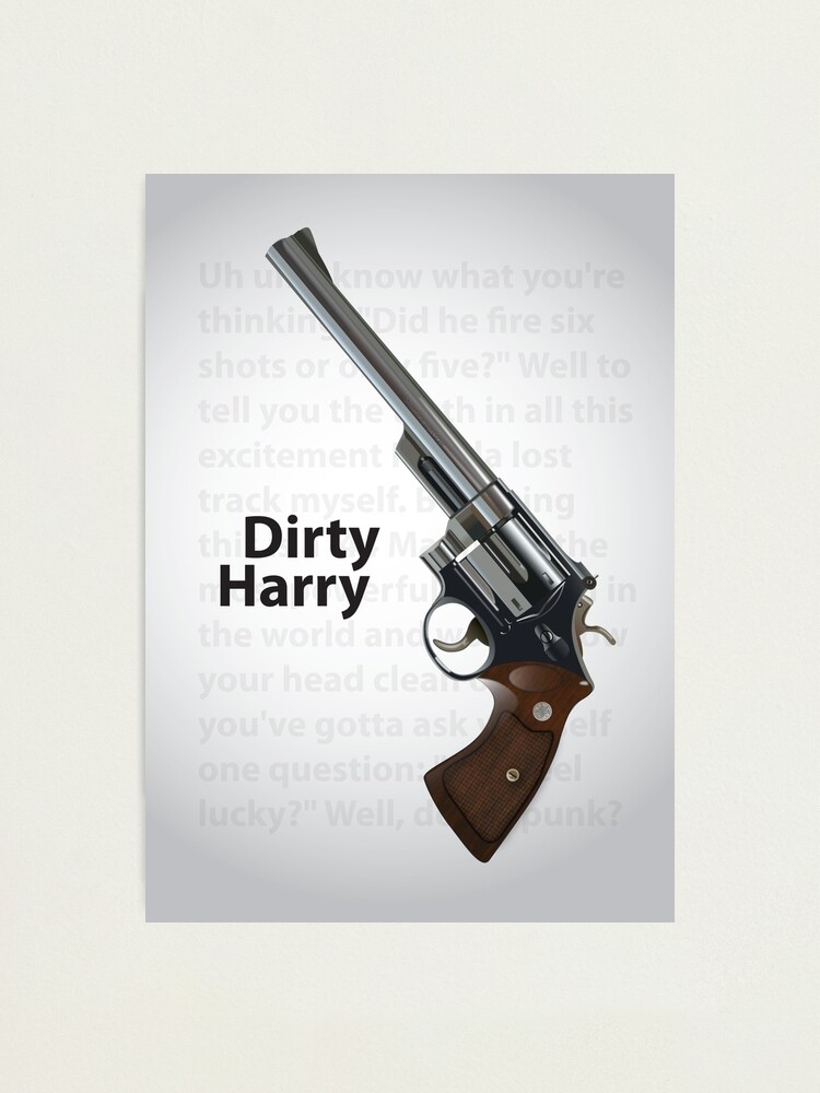 Alternate view of Dirty Harry - Alternative Movie Poster Photographic Print