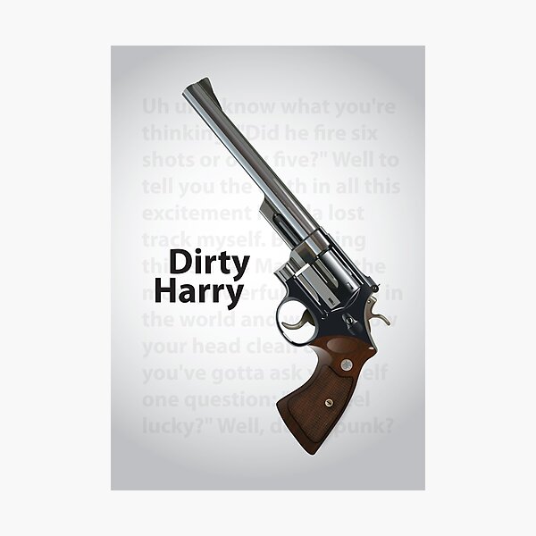 Dirty Harry - Alternative Movie Poster Photographic Print