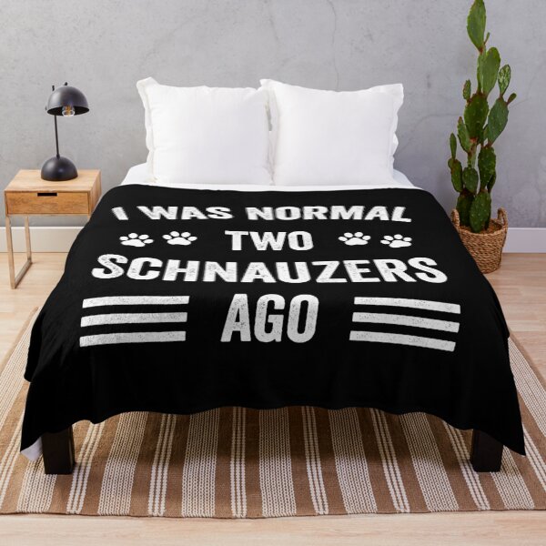 Item preview, Yo Era Normal Hace Dos Schnauzers Tipografía Schnauzer designed and sold by RareBunny.