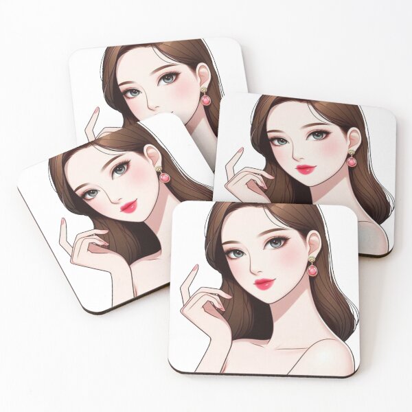 Item preview, Graceful girl with red lips and a secret designed and sold by DudzDesignz.