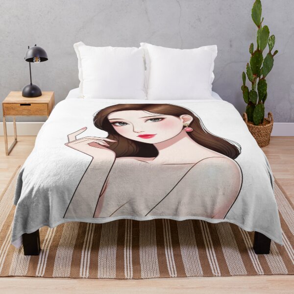 Item preview, Graceful girl with red lips and a secret designed and sold by DudzDesignz.