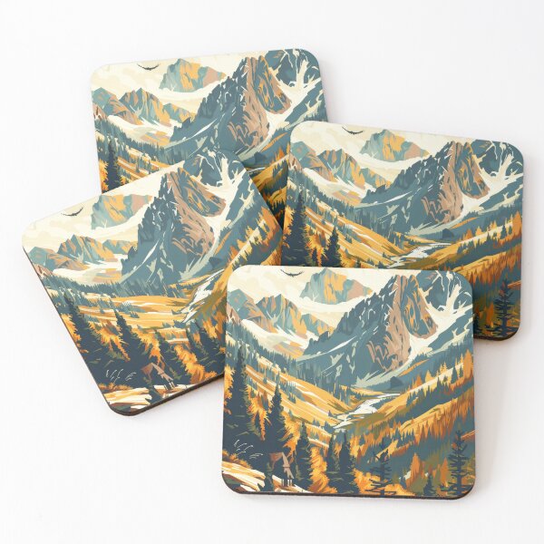 Item preview, Autumn Valley Splendour - Perfect for Hiking and Outdoor Adventure Lovers designed and sold by DHarmonyStudio.