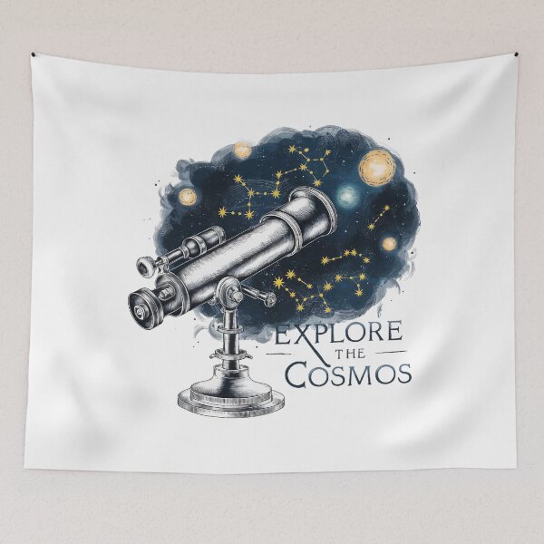 Item preview, Explore the Cosmos: Vintage Telescope Astronomy designed and sold by behnay.