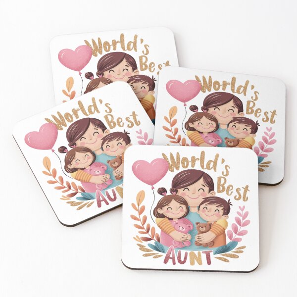 Item preview, World's Best Aunt: Adorable Family Love designed and sold by behnay.