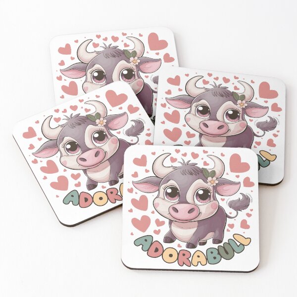Item preview, Adorabull: Cute and Lovable Cartoon Bull designed and sold by behnay.