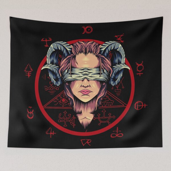 Item preview, Ave Satanas Ritual Oracle designed and sold by PestDesigns.