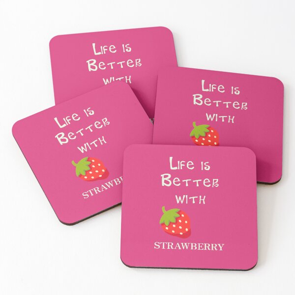 Item preview, Life is Better in Strawberry designed and sold by Studio LeDauphin.