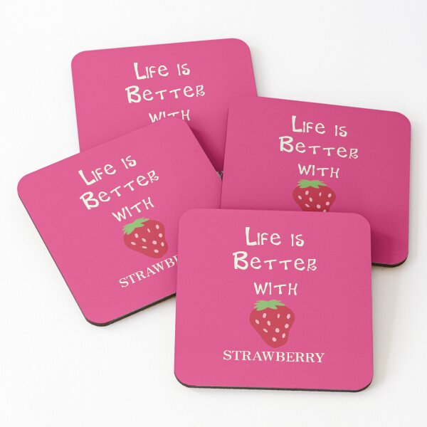 Item preview, Life is Better in Strawberry designed and sold by Studio LeDauphin.