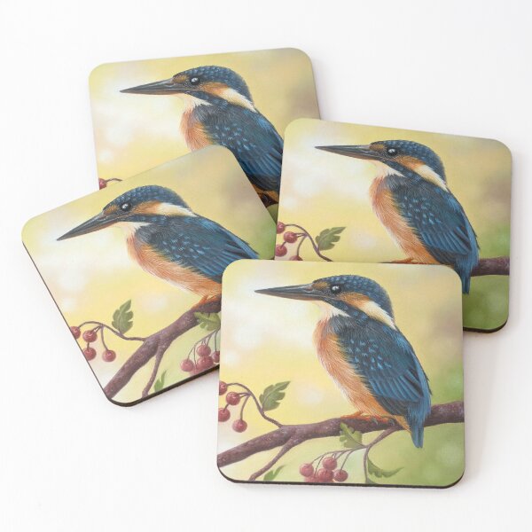 Item preview, Kingfisher pastel drawing  designed and sold by CharlotteJade.