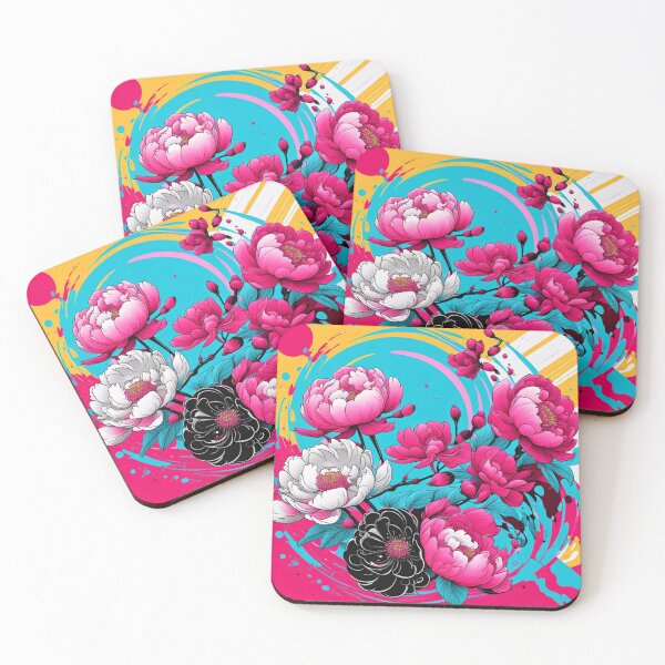 Item preview, Pop Art Peonies designed and sold by ZenPardox.