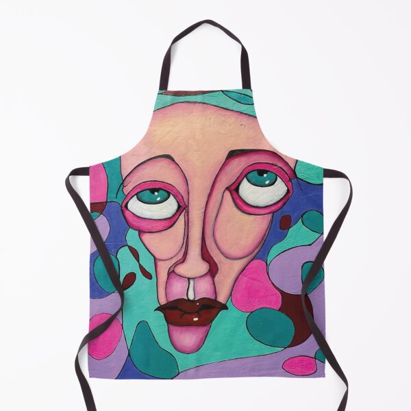 Item preview, Whimsical Abstract Face in Pastel Colors designed and sold by BeibyRittst.