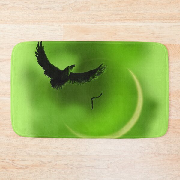 Item preview, Green Raven Moon Painting designed and sold by AK-Hevonen.