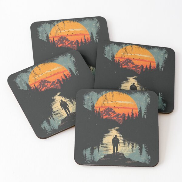 Item preview, Sunset Outdoor Mountains designed and sold by NicolasGlowArt.