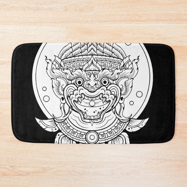 Item preview,  Beautiful YEK THAI lai thai traditional in classic black and white designed and sold by Bspaces.
