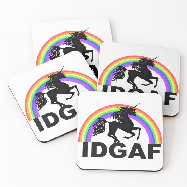 Item preview, IDGAF Magical Sparkly Unicorn designed and sold by missmelodyferal.
