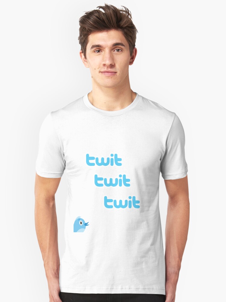 Alternate view of Twit Twit Twit Twitter Slim Fit T-Shirt