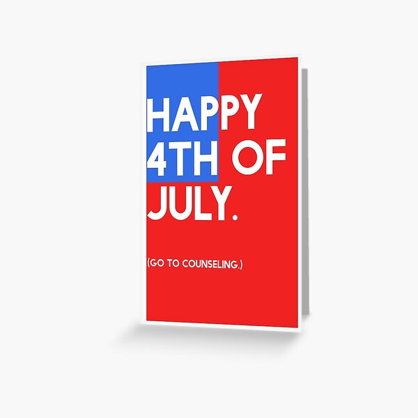4th of July (GTC) Greeting Card - Flag Greeting Card