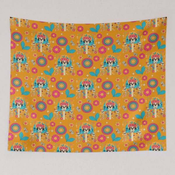 Item preview, Dead Serious About Fun! Day of Dead Pattern On Orange designed and sold by IraNiva.