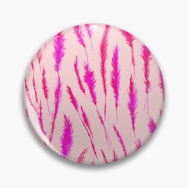 Item preview, Hot Pink Grunge Style Wild Grasses on Pale Pink Background designed and sold by Beachy.