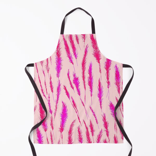 Item preview, Hot Pink Grunge Style Wild Grasses on Pale Pink Background designed and sold by Beachy.