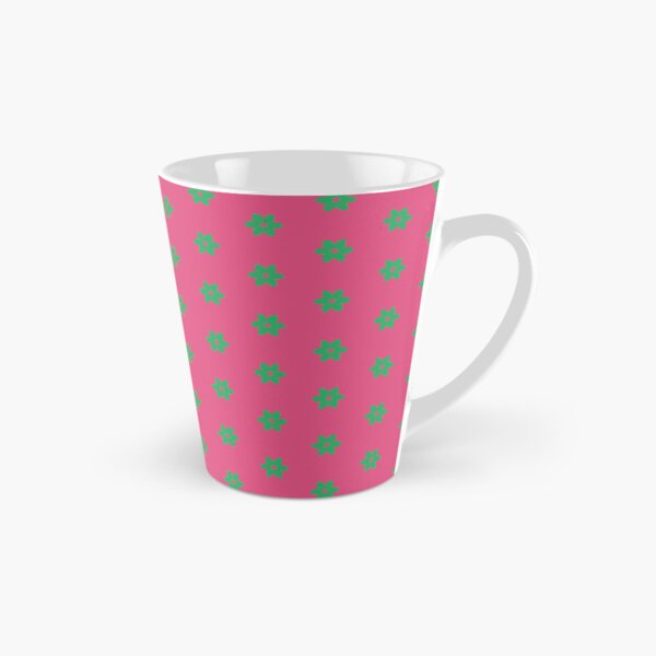 Item preview, Geometric Maximalist Rainbow Island Green Flowers On Fandango Pink designed and sold by Triplicate Limited.