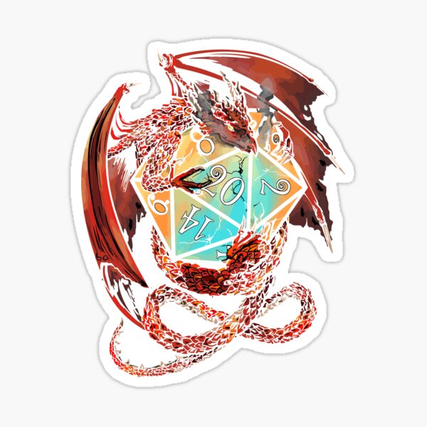 Item preview, Funny Red Dragon Dice designed and sold by KaileeCummerase.