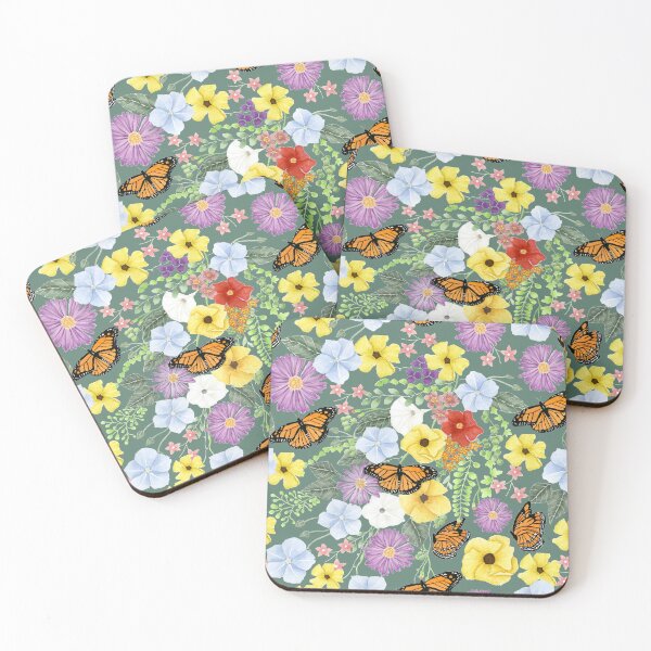 Item preview, Wildflowers of Carnarvon Gorge Dark Green Large designed and sold by greenerybywendy.