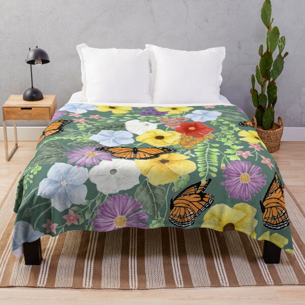 Item preview, Wildflowers of Carnarvon Gorge Dark Green Large designed and sold by greenerybywendy.