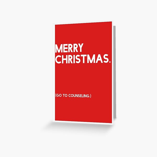 Merry Christmas (GTC) Greeting Card - Red Greeting Card