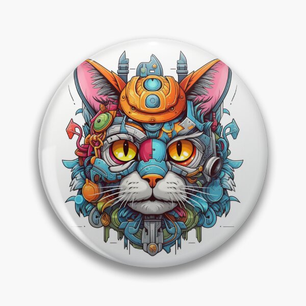 Item preview, Mechanic Cat - Colorful Gear Master designed and sold by Aziradesign.