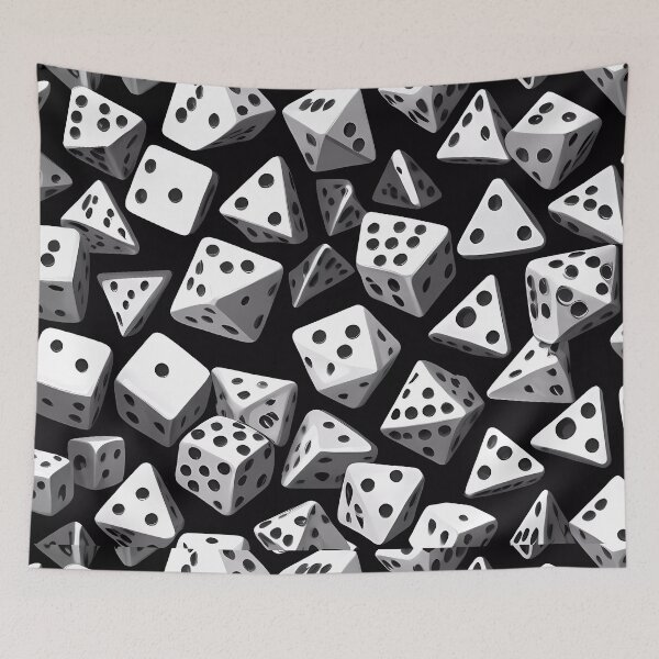 Item preview, Dice Delight: A Geometric Cascade designed and sold by FocusedArt.